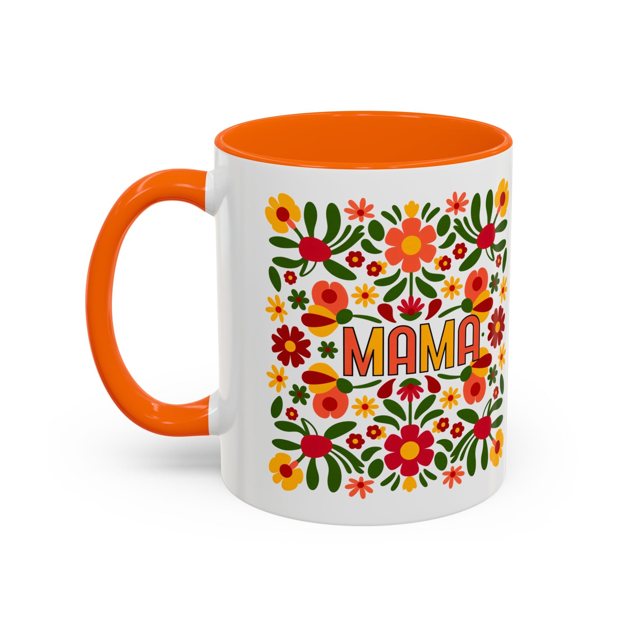 "Mama" Folk Floral Mug – Mother's Day Mug