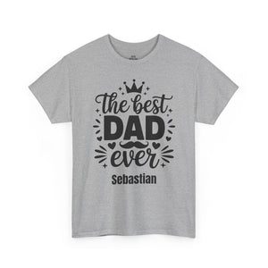 Personalized Dad T-Shirt – The Best Dad Ever Tee