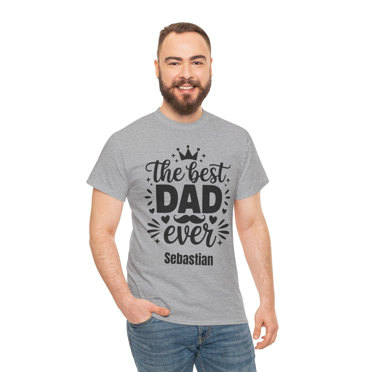 Personalized The Best Dad Ever t-shirt product photo
