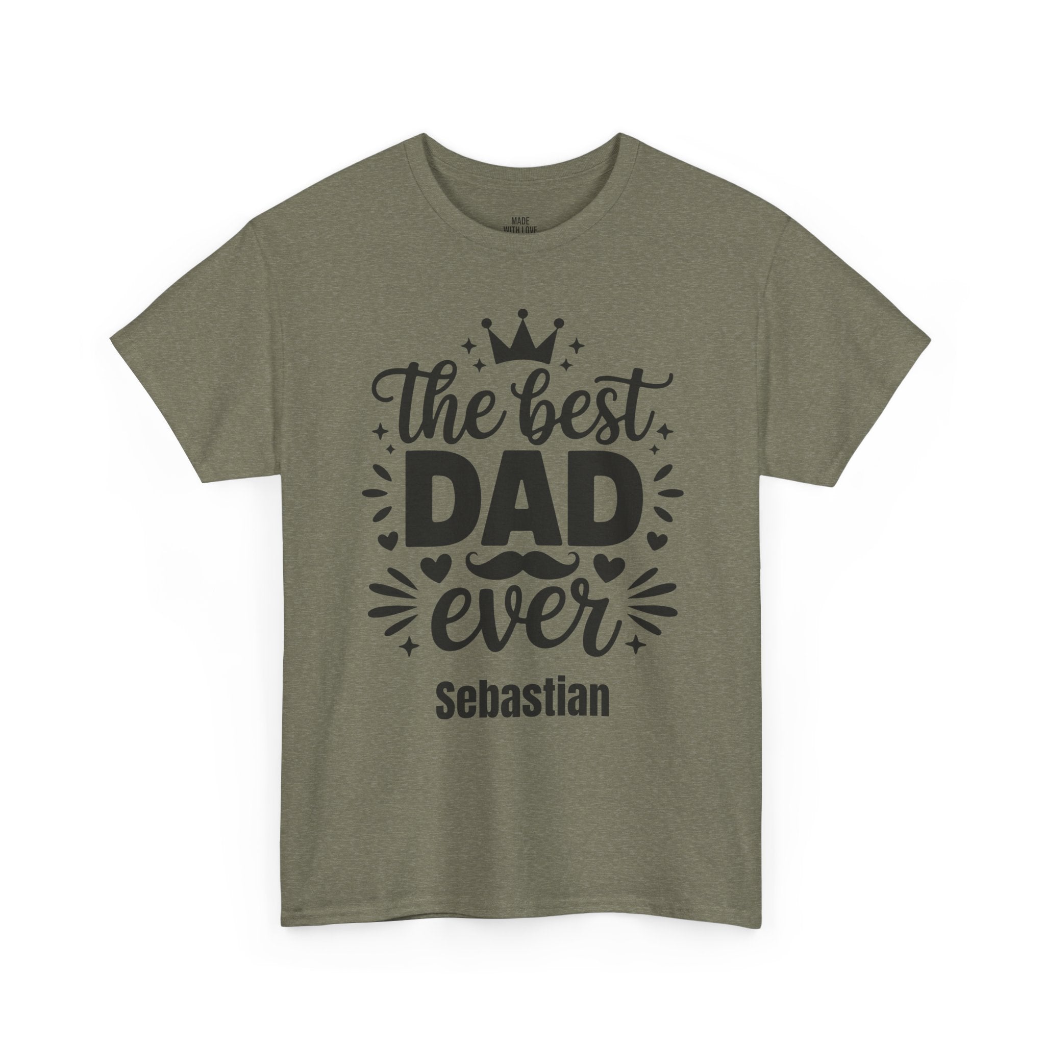 Personalized Dad T-Shirt – The Best Dad Ever Tee