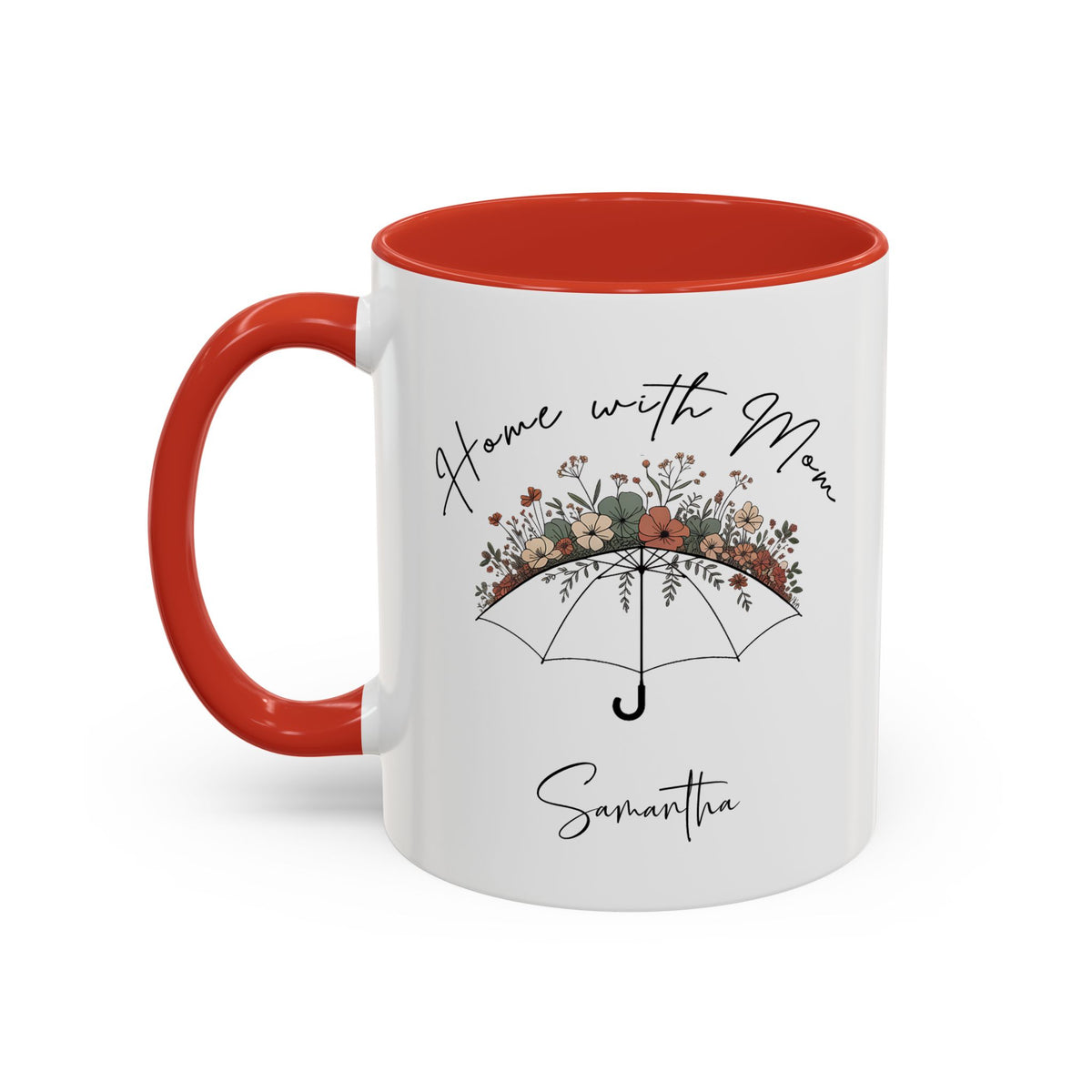 Home with Mom Accent Mug
