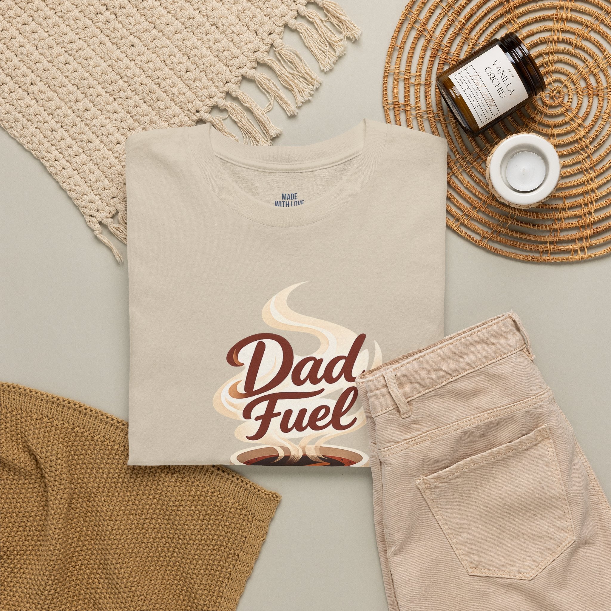 Personalized Dad Fuel Coffee t-shirt product photo