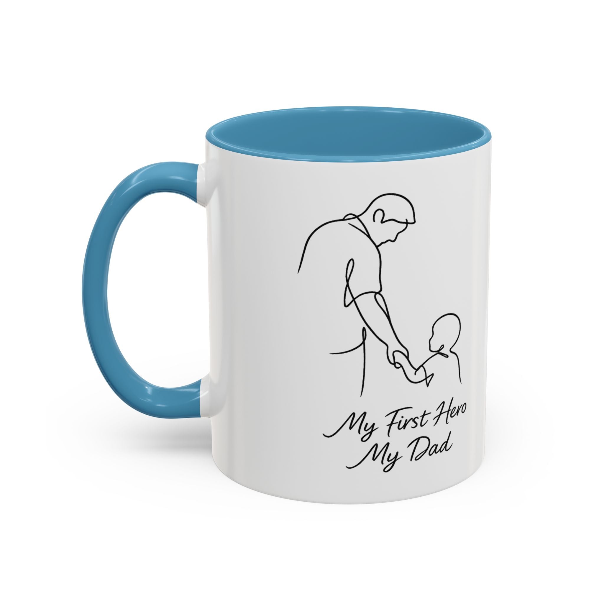 "My First Hero, My Dad" Minimalist Mug – Father's Day