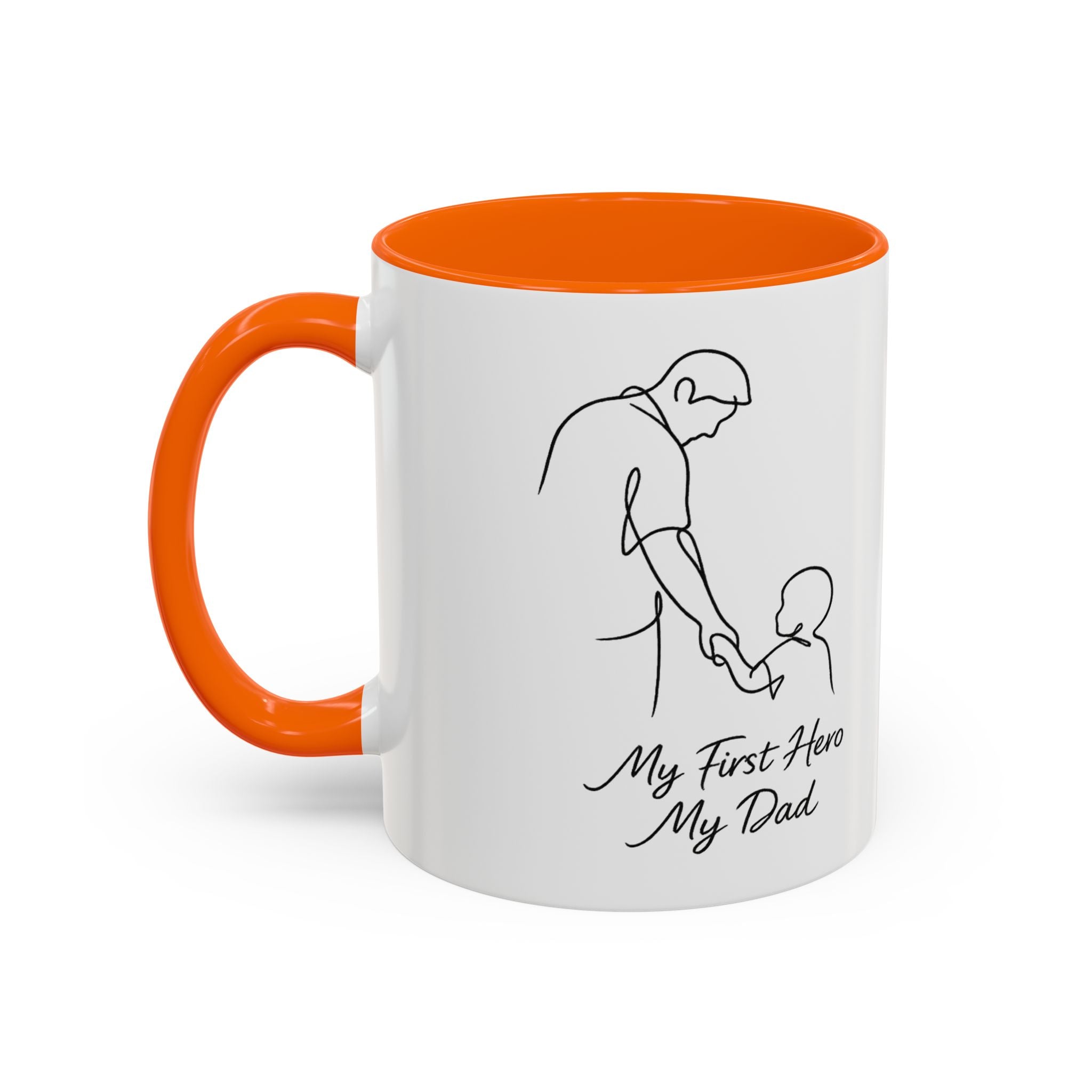 "My First Hero, My Dad" Minimalist Mug – Father's Day