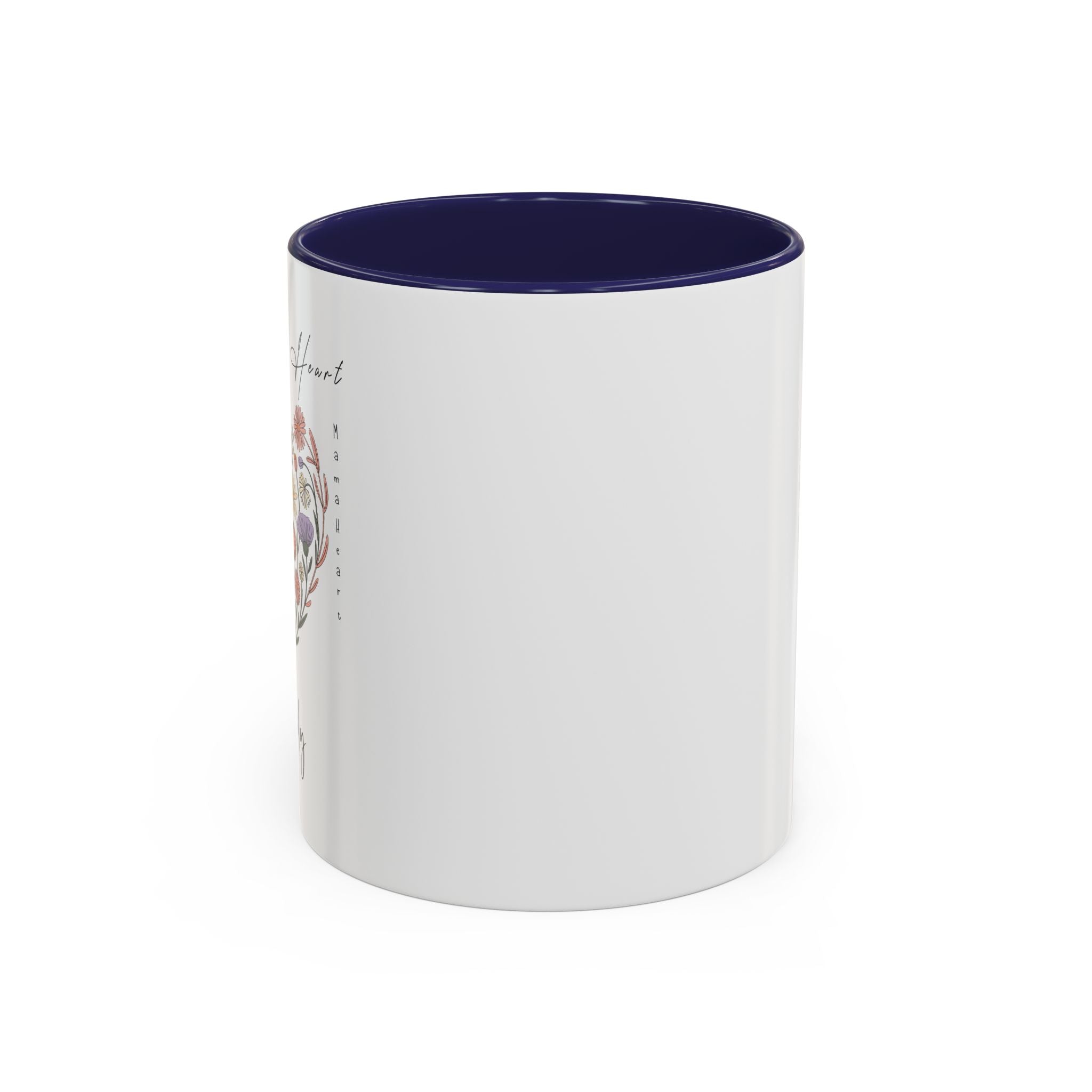 Mama Heart Accent Mug