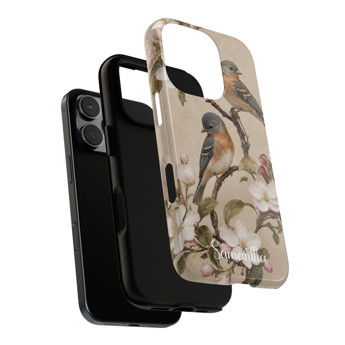Personalized Vintage Bird Phone Case