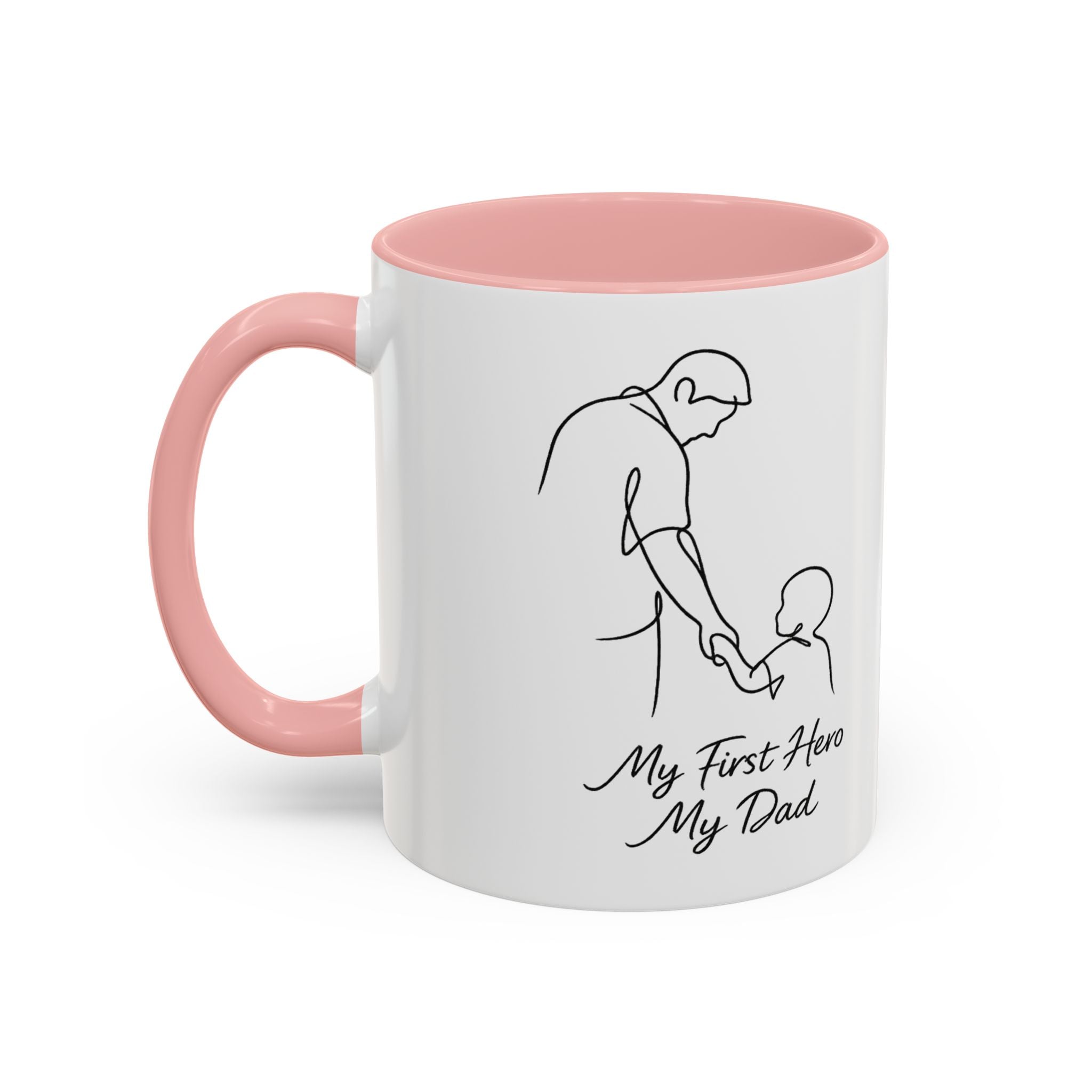"My First Hero, My Dad" Minimalist Mug – Father's Day