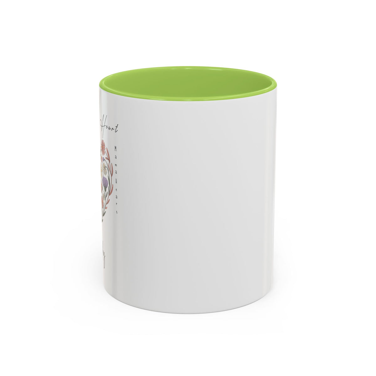 Mama Heart Accent Mug