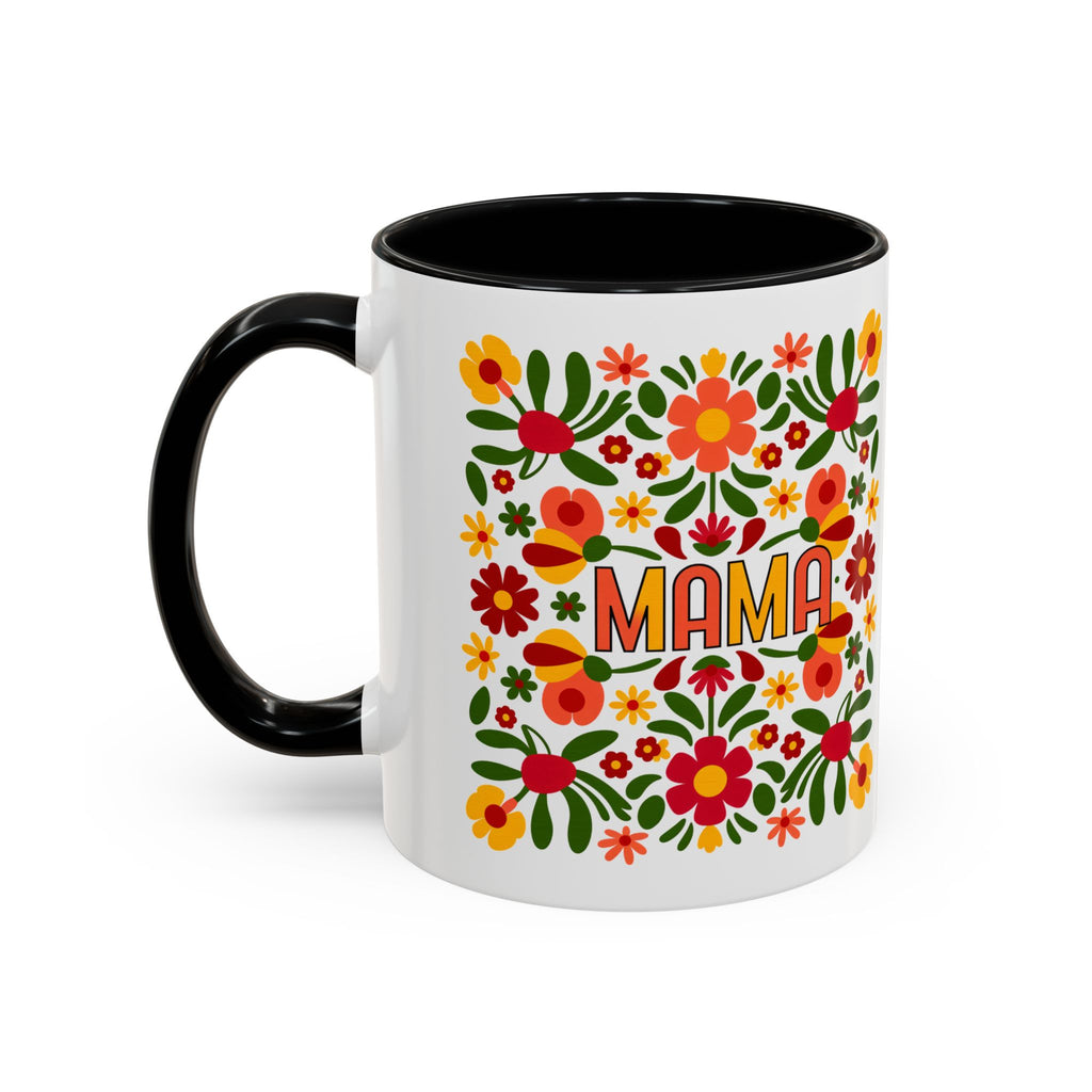 "Mama" Folk Floral Mug – Mother's Day Mug