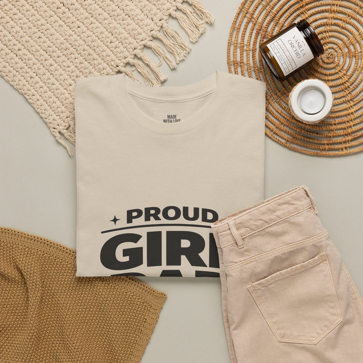 Personalized Proud Girl Dad t-shirt product photo