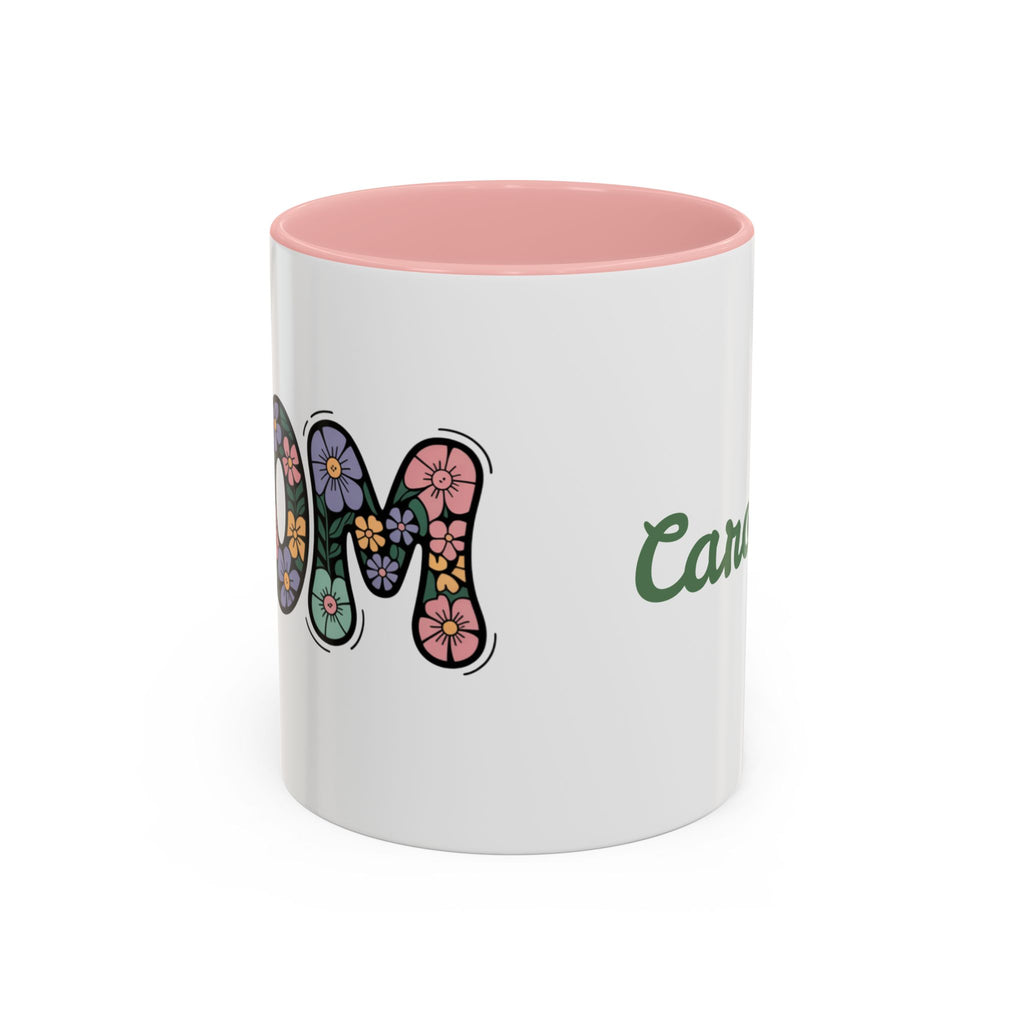 "Mom" Floral Lettering Mug – Mother's Day Mug