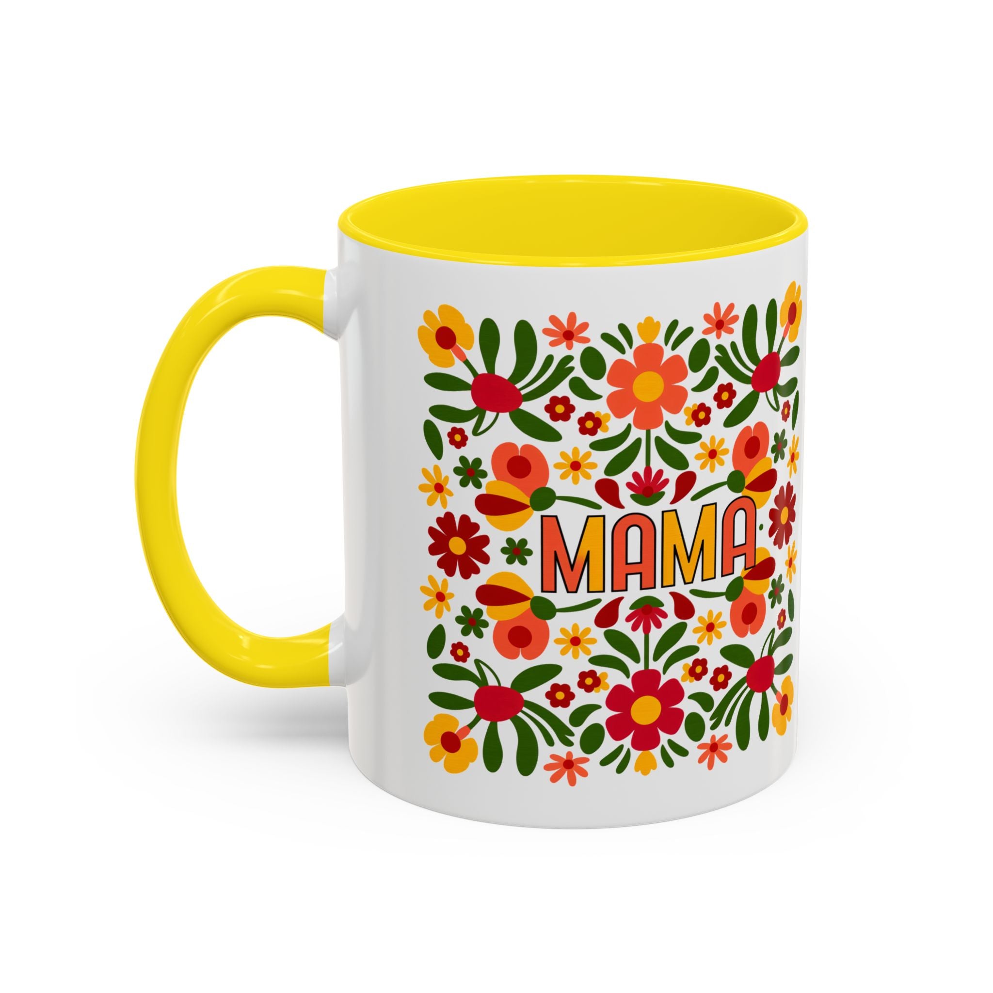 "Mama" Folk Floral Mug – Mother's Day Mug