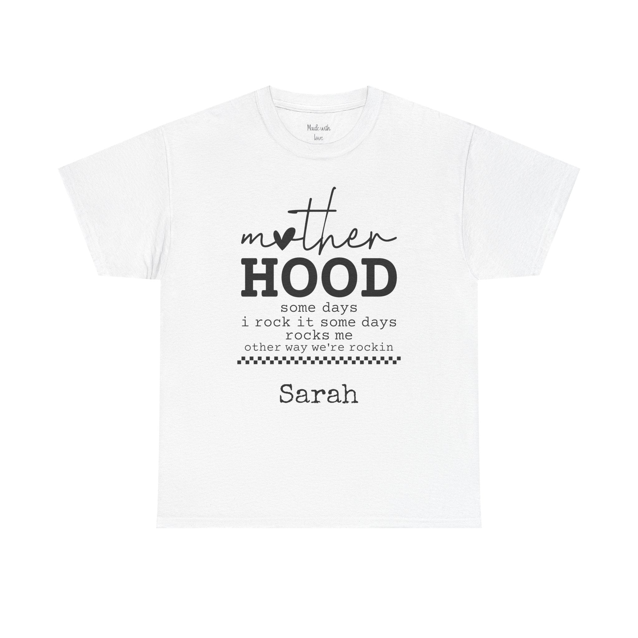 Personalized Motherhood T-Shirt – Some Days I Rock It Mom Tee