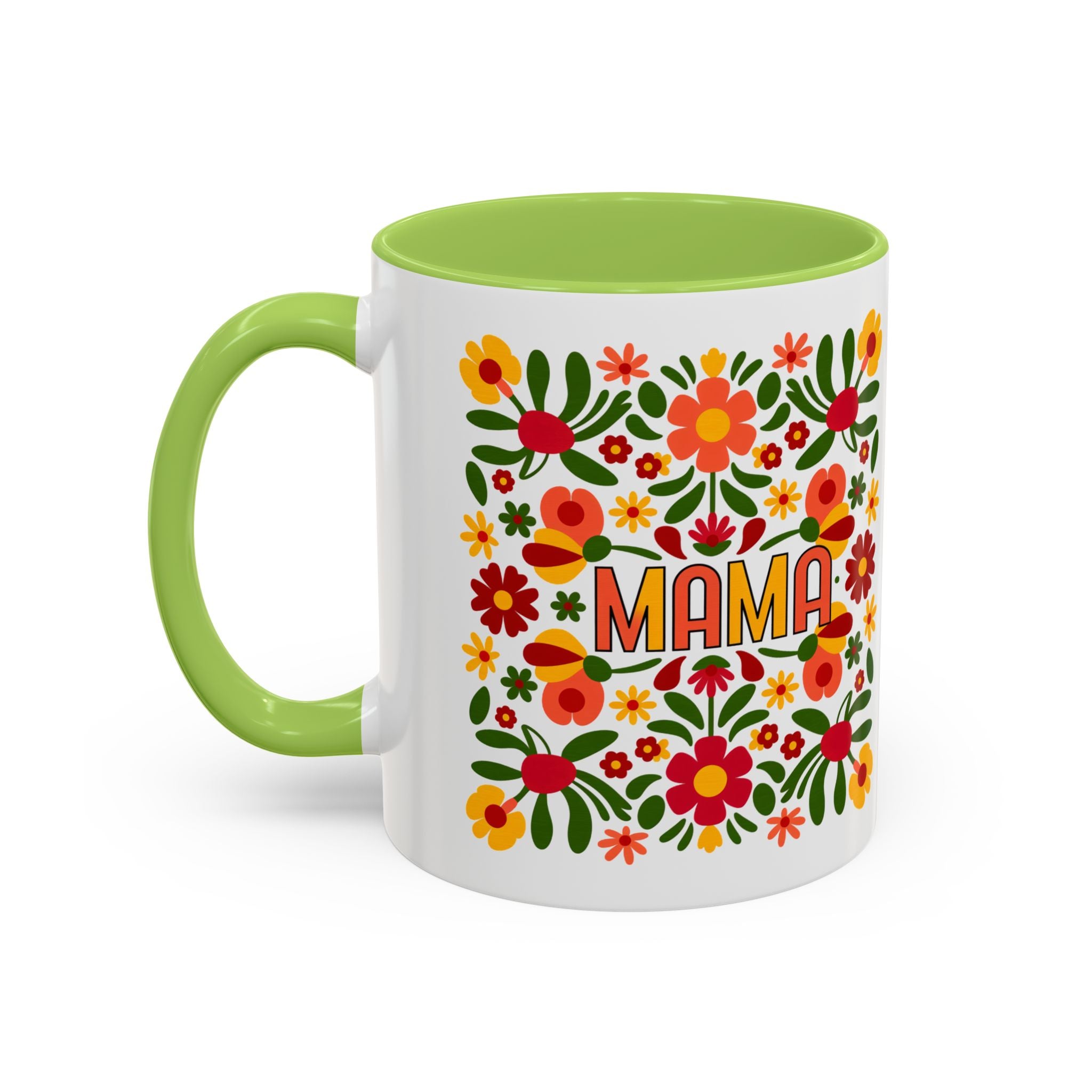 "Mama" Folk Floral Mug – Mother's Day Mug