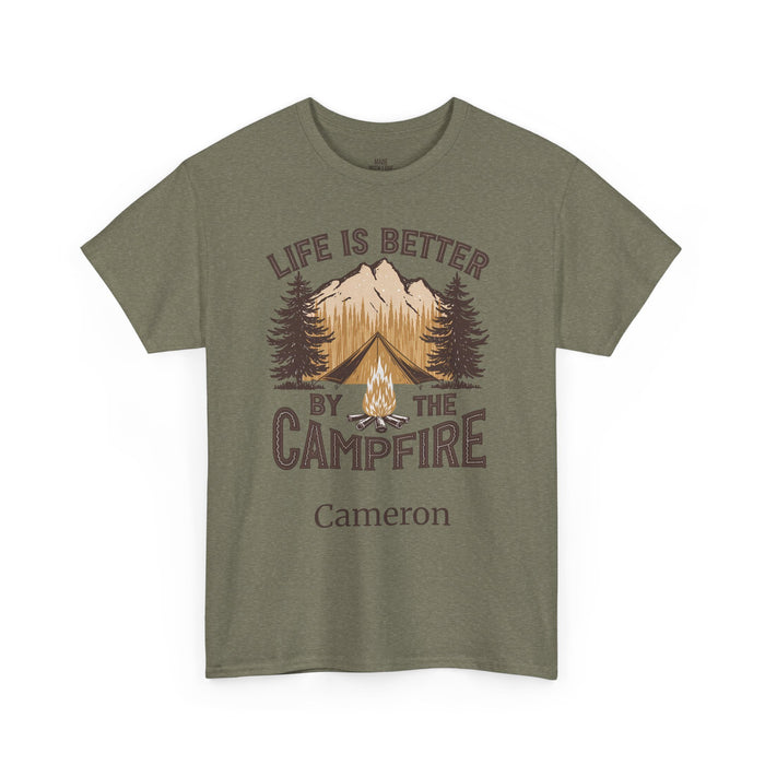 Personalized Campfire T-Shirt – Life Is Better By The Campfire Tee