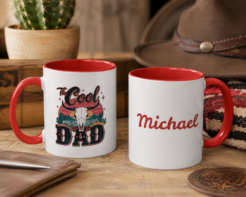 "The Cool Dad" Western Mug – Father's Day Mug