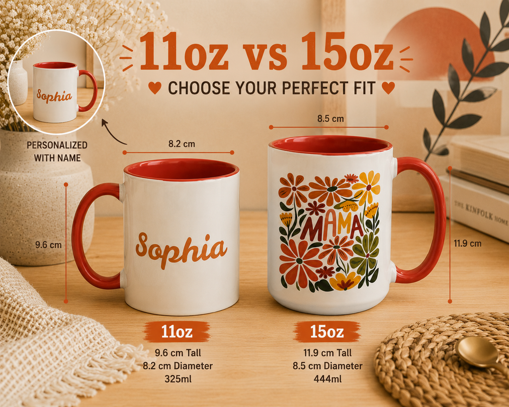 "Mama" Retro Floral Mug – Mother's Day Mug