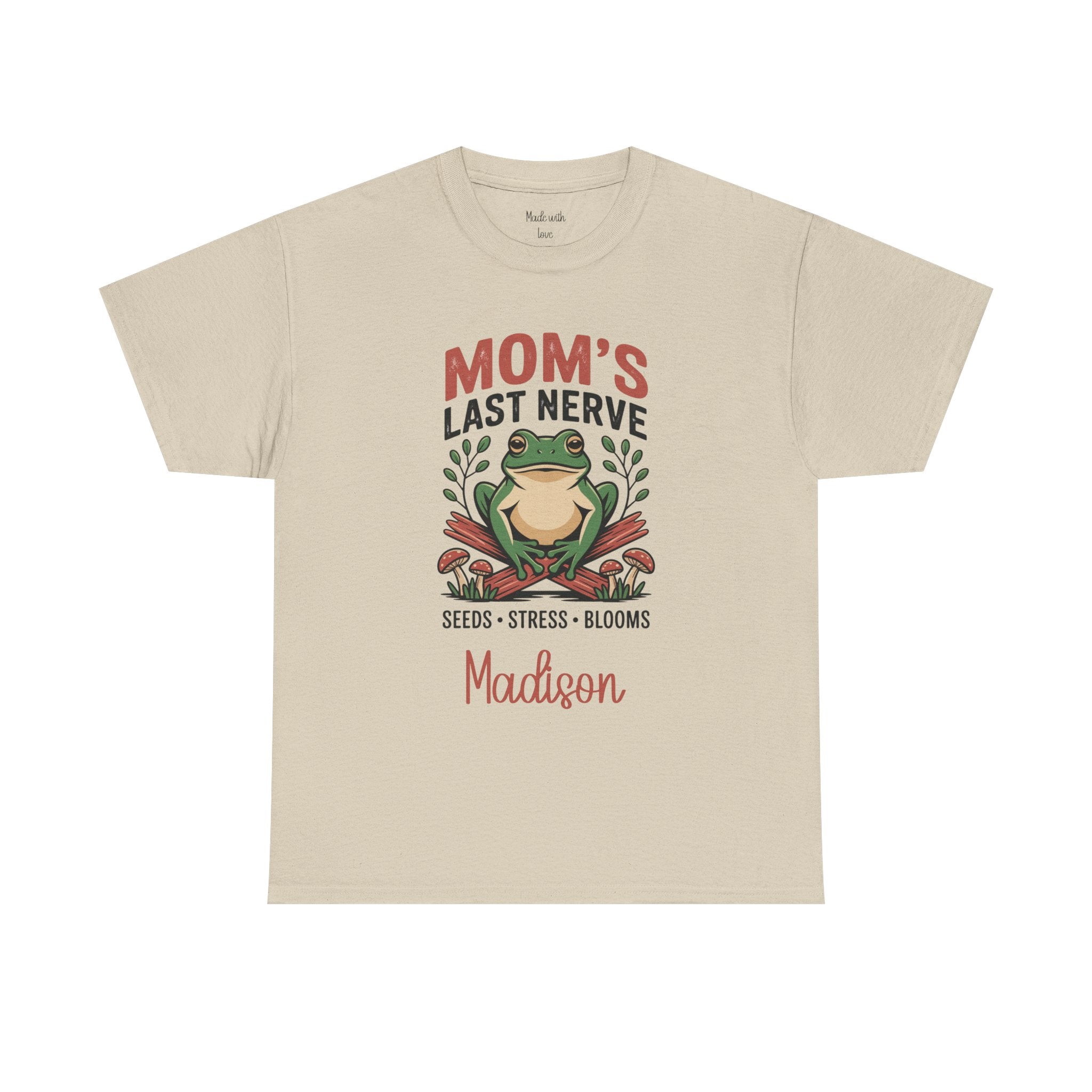 Personalized Mom's Last Nerve T-Shirt – Funny Frog Mom Tee