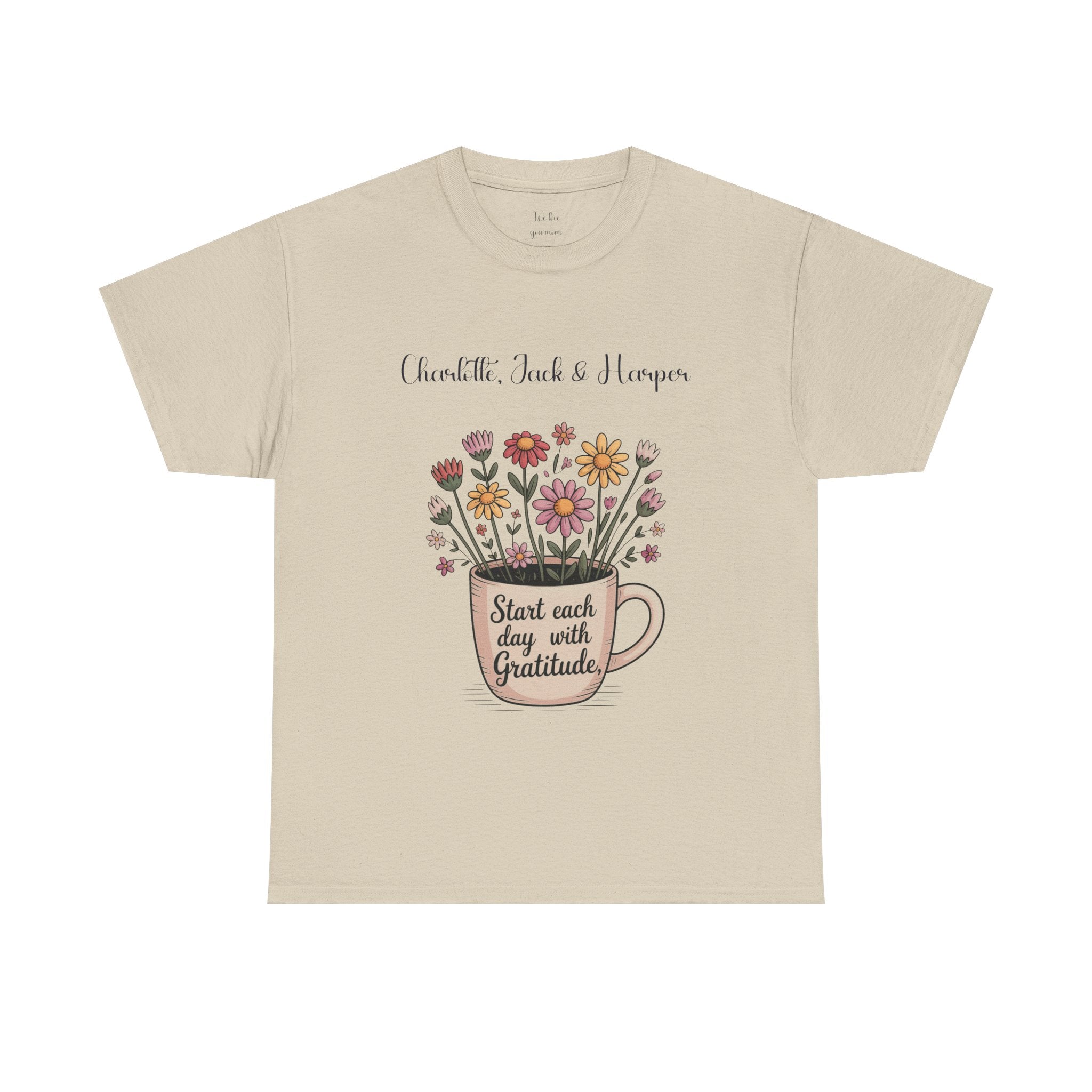 Personalized Gratitude T-Shirt – Start Each Day with Gratitude Tee