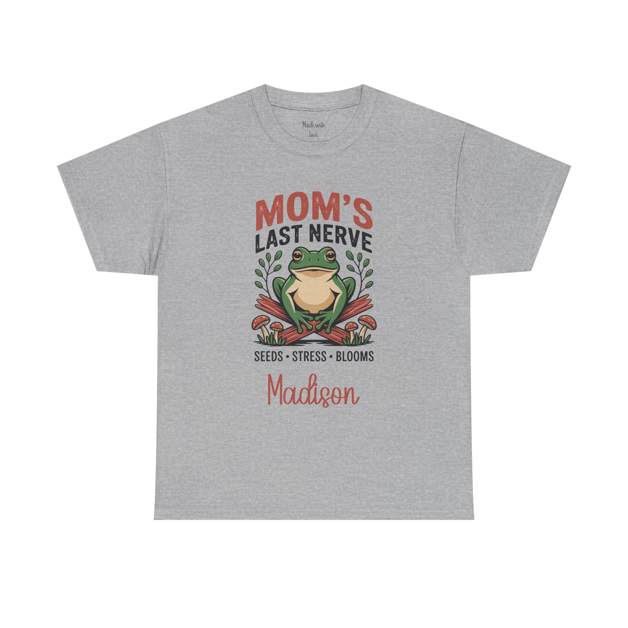 Personalized Mom's Last Nerve T-Shirt – Funny Frog Mom Tee