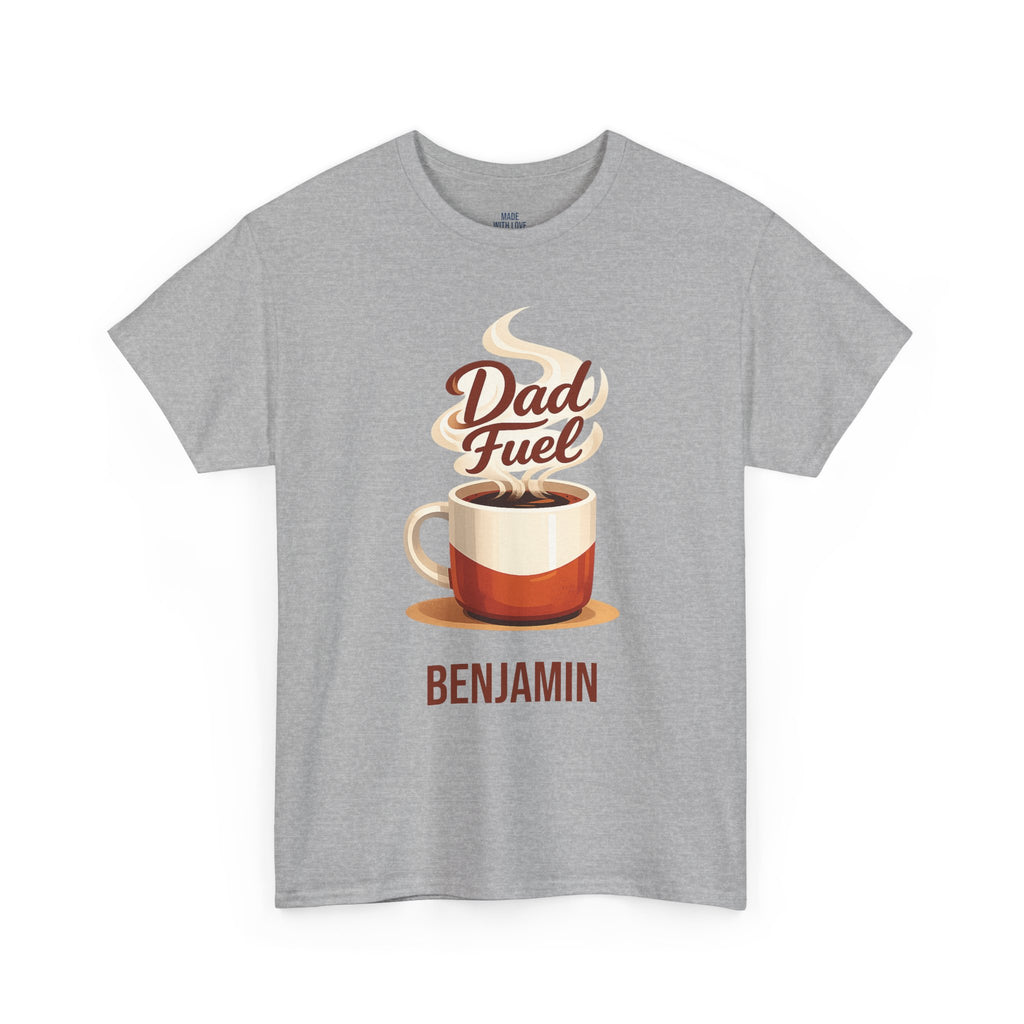 Personalized Dad T-Shirt – Dad Fuel Coffee Tee