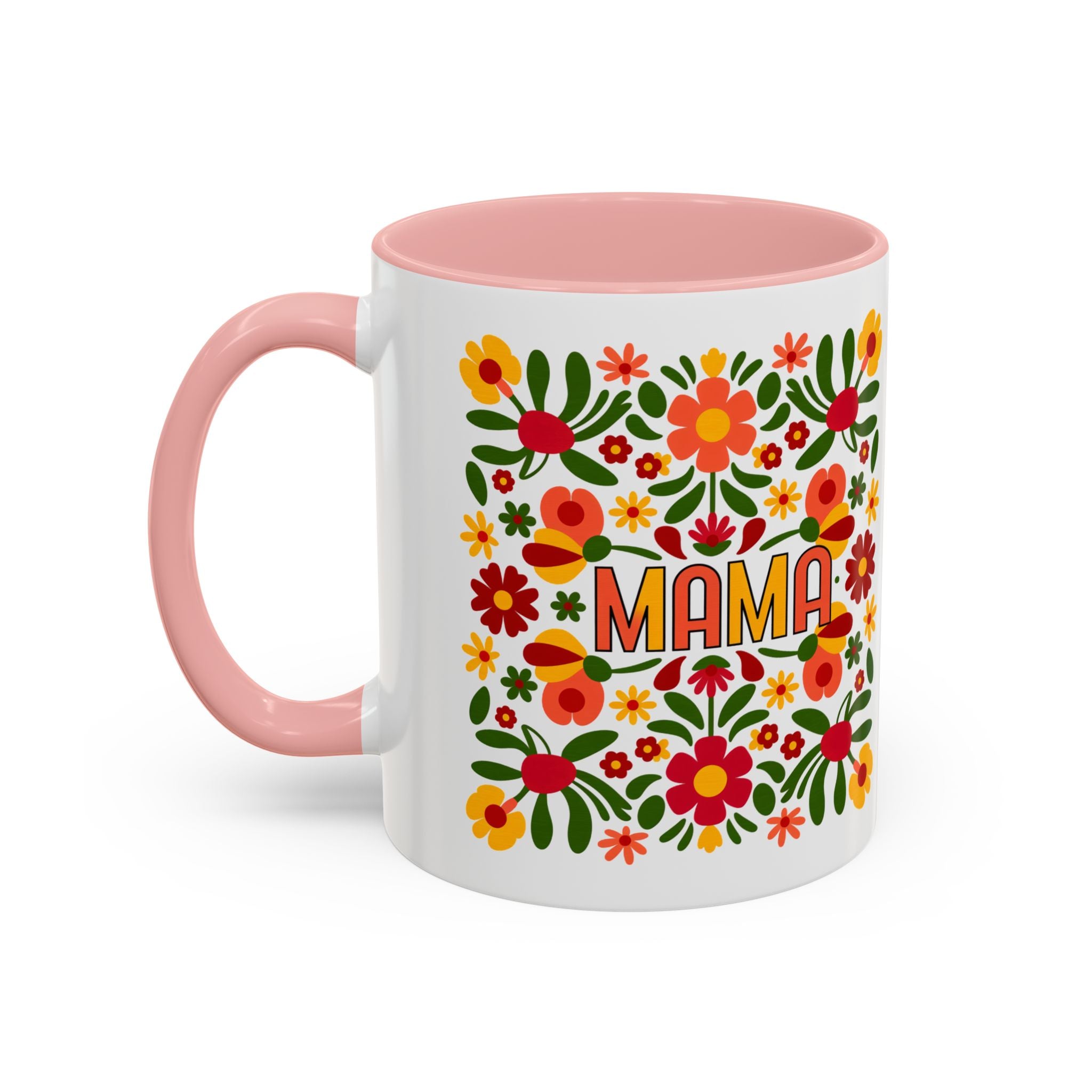 "Mama" Folk Floral Mug – Mother's Day Mug