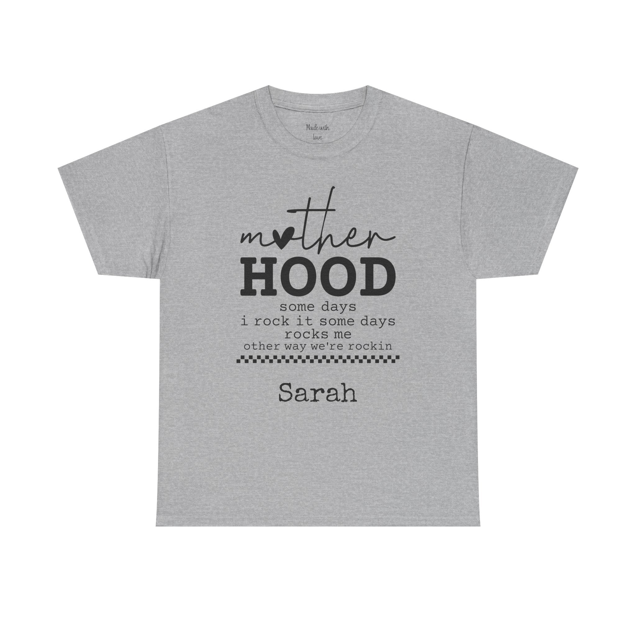 Personalized Motherhood T-Shirt – Some Days I Rock It Mom Tee