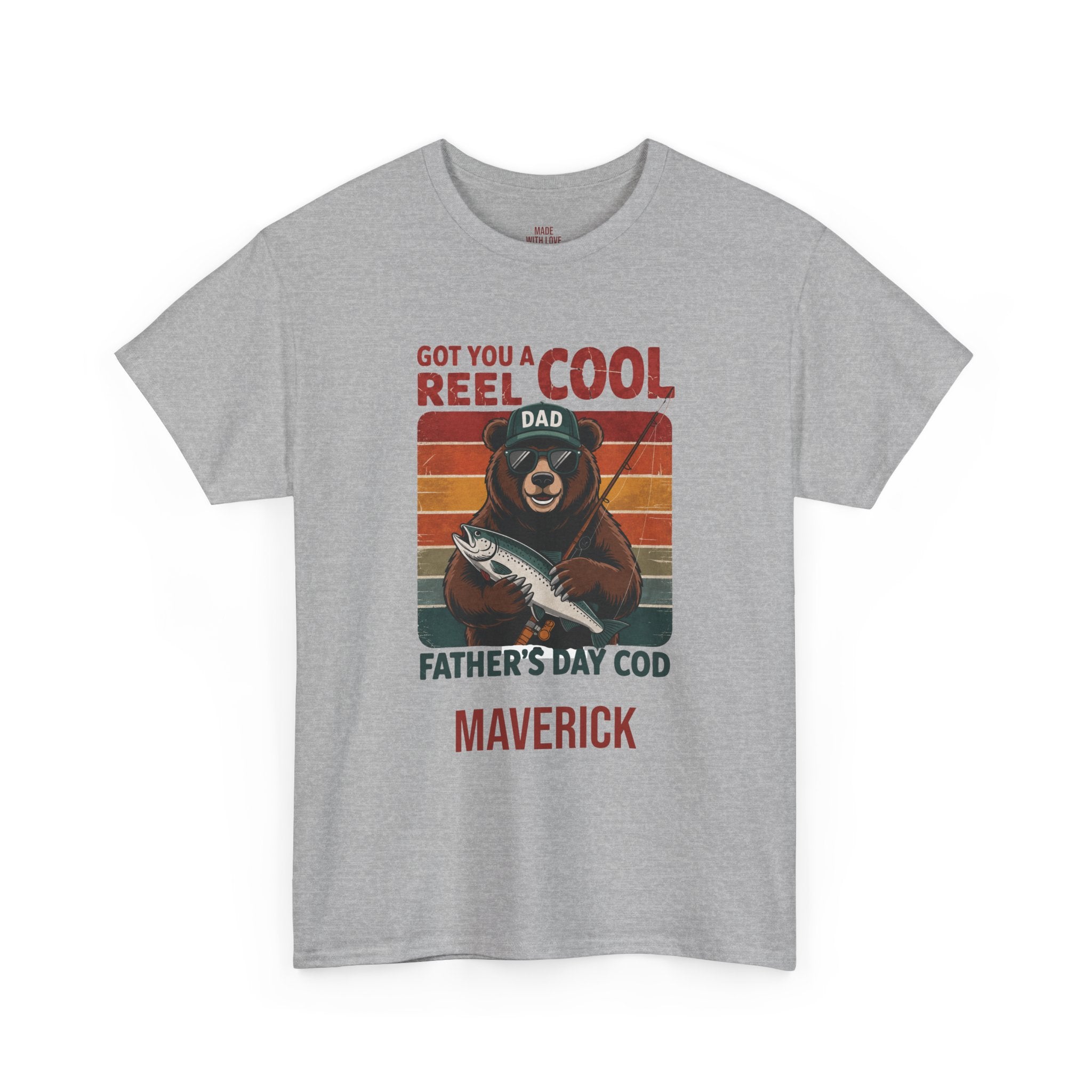 Personalized Reel Cool Dad T-Shirt – Funny Fishing Father's Day Tee
