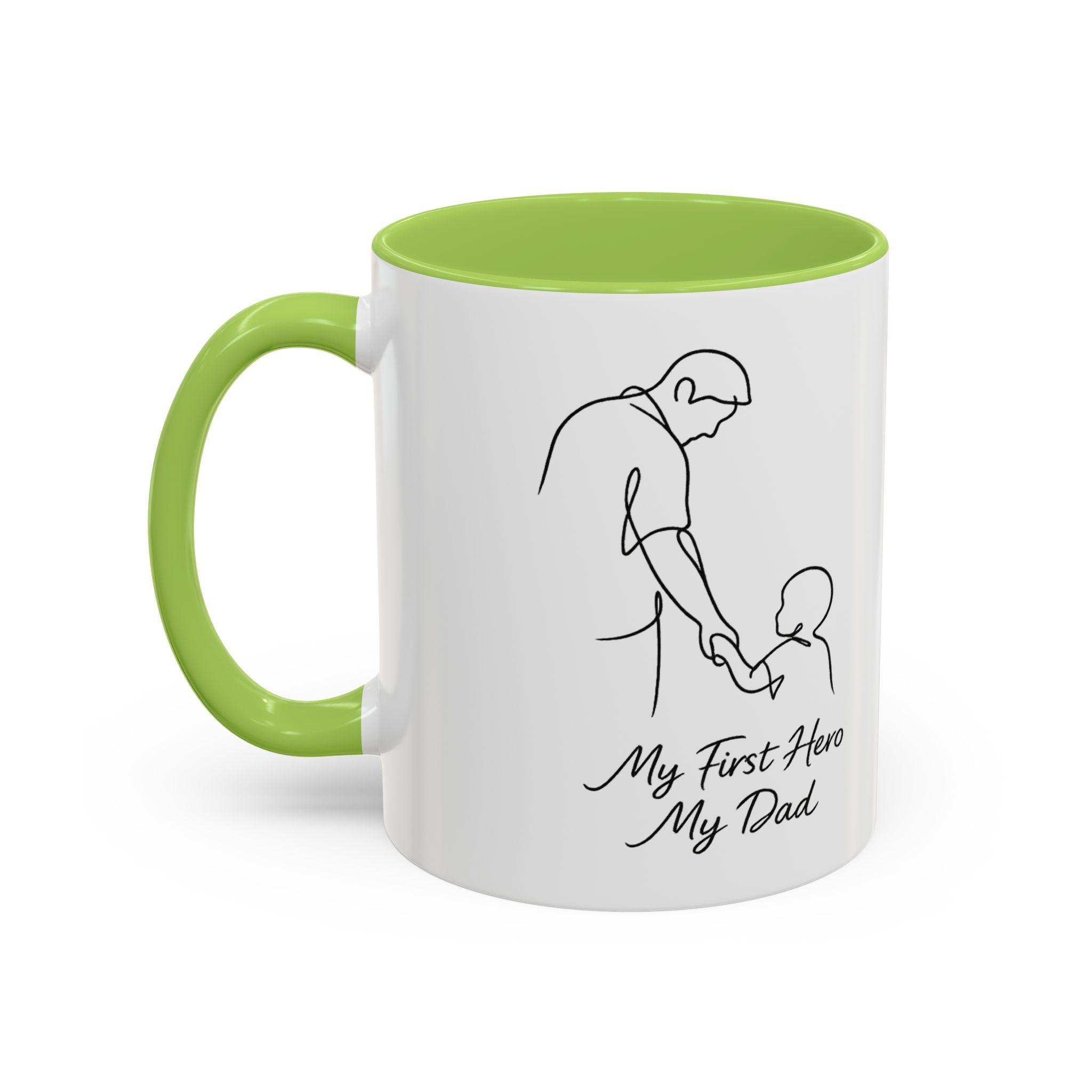 "My First Hero, My Dad" Minimalist Mug – Father's Day