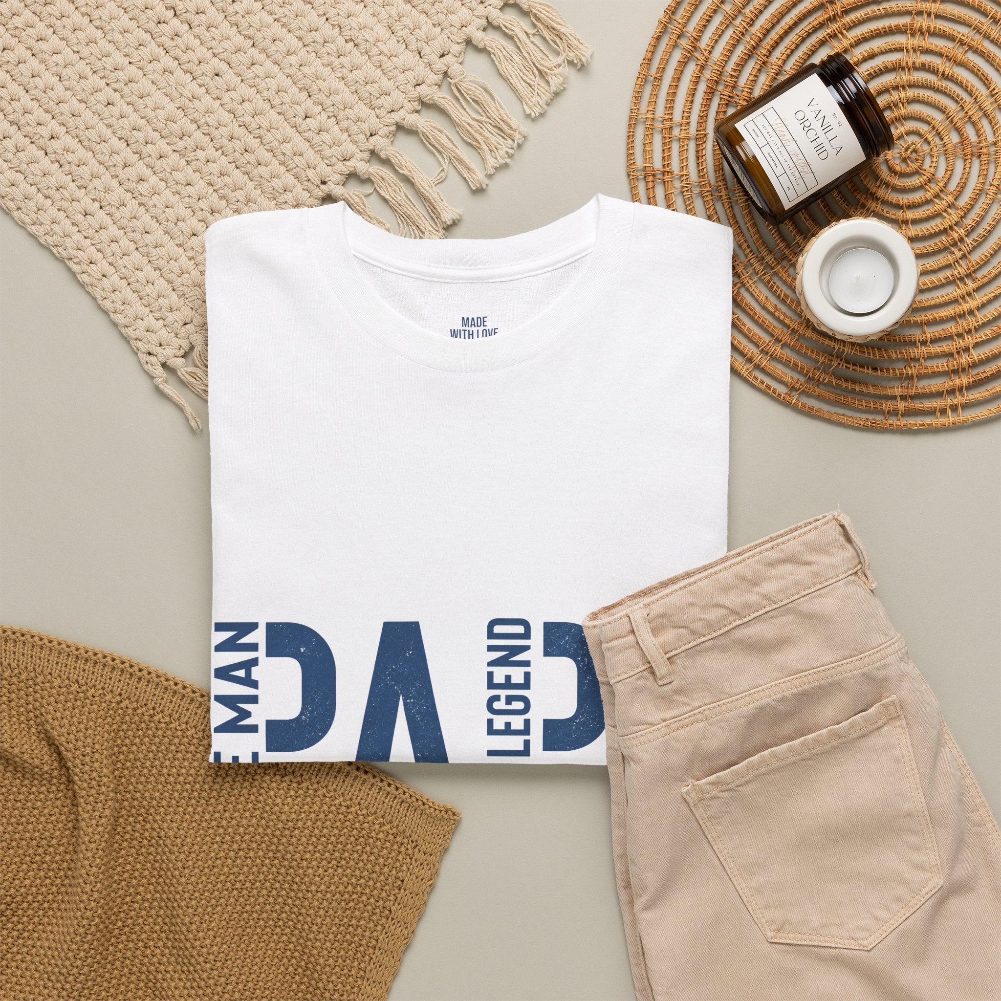 Personalized Dad T-Shirt – The Man The Myth The Legend Dada Tee