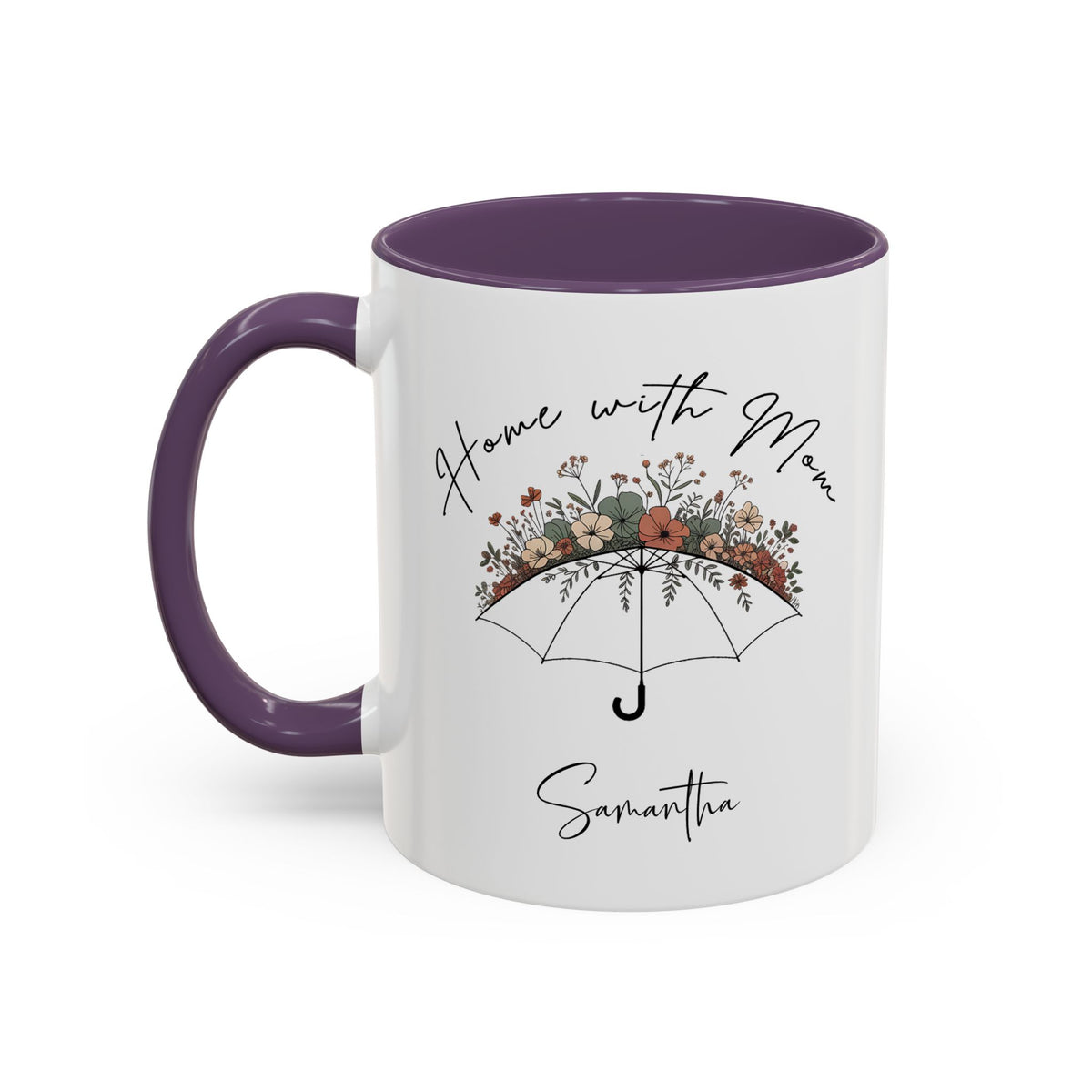 Home with Mom Accent Mug