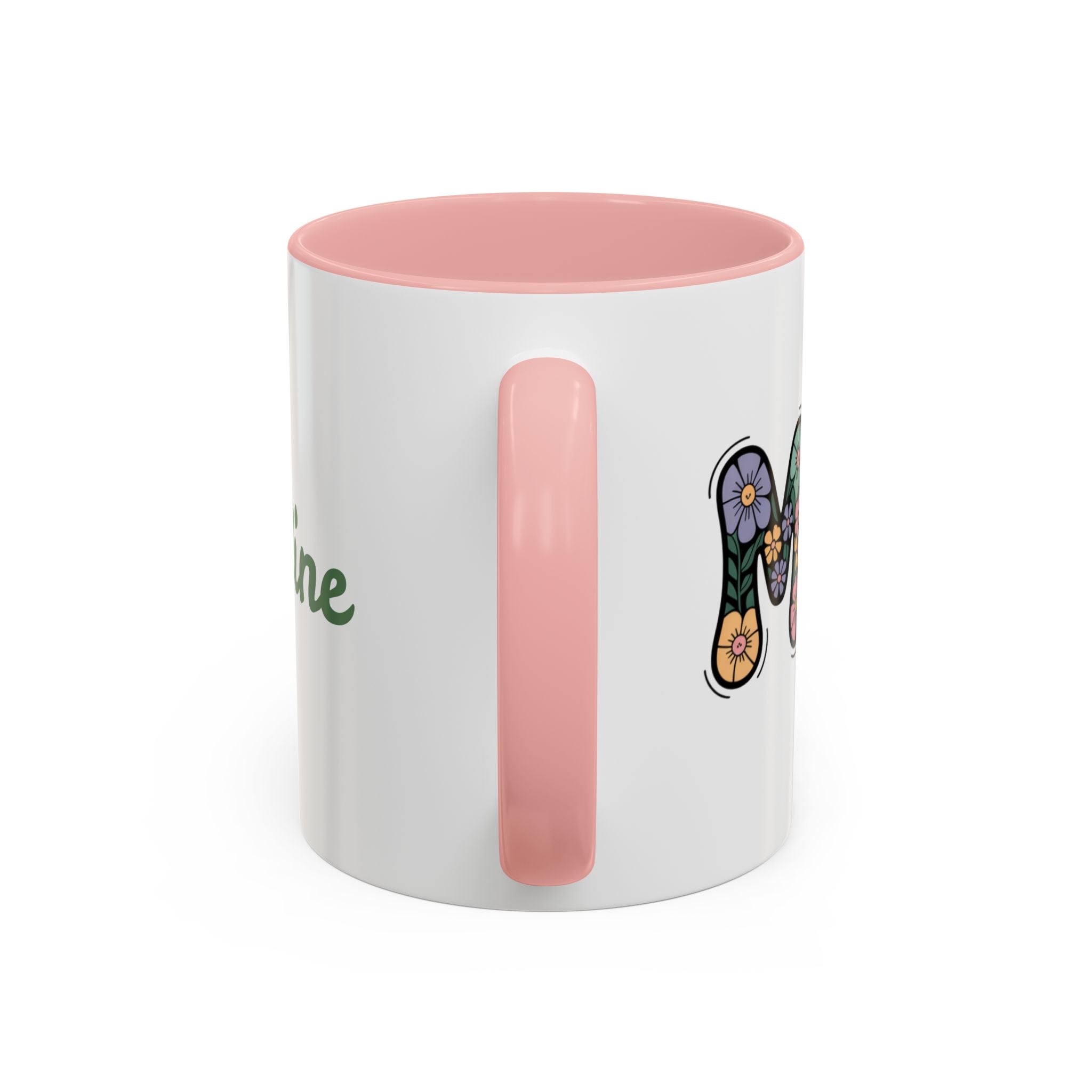 "Mom" Floral Lettering Mug – Mother's Day Mug