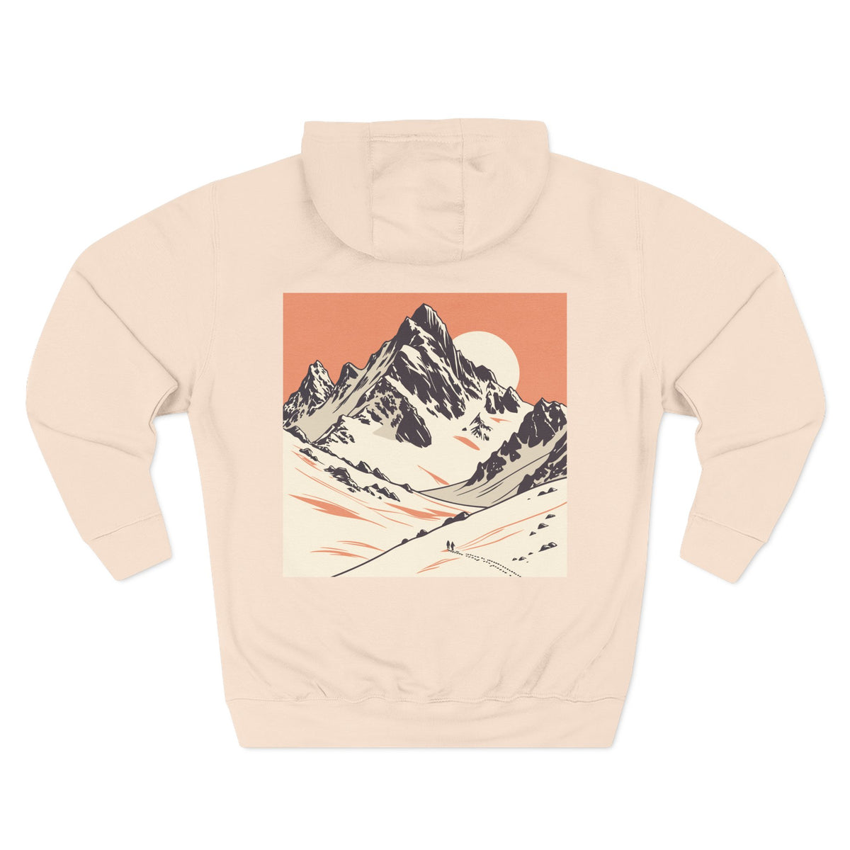 Personalized Orange Mountain Hoodie for Him