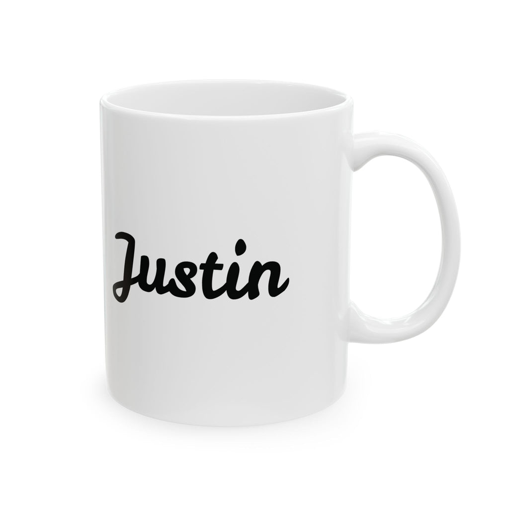 The Best Dad Ever mug with the handle in view