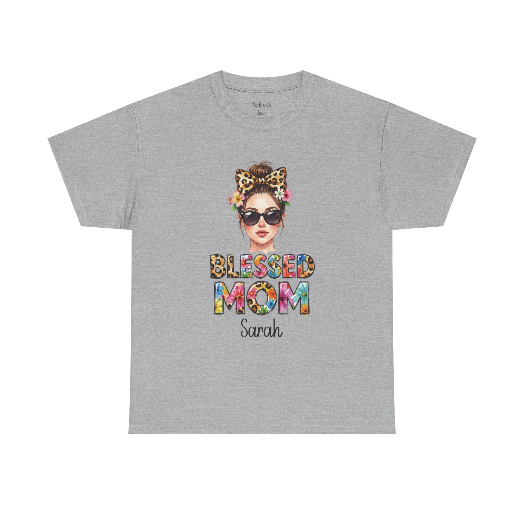 Personalized Blessed Mom t-shirt product photo