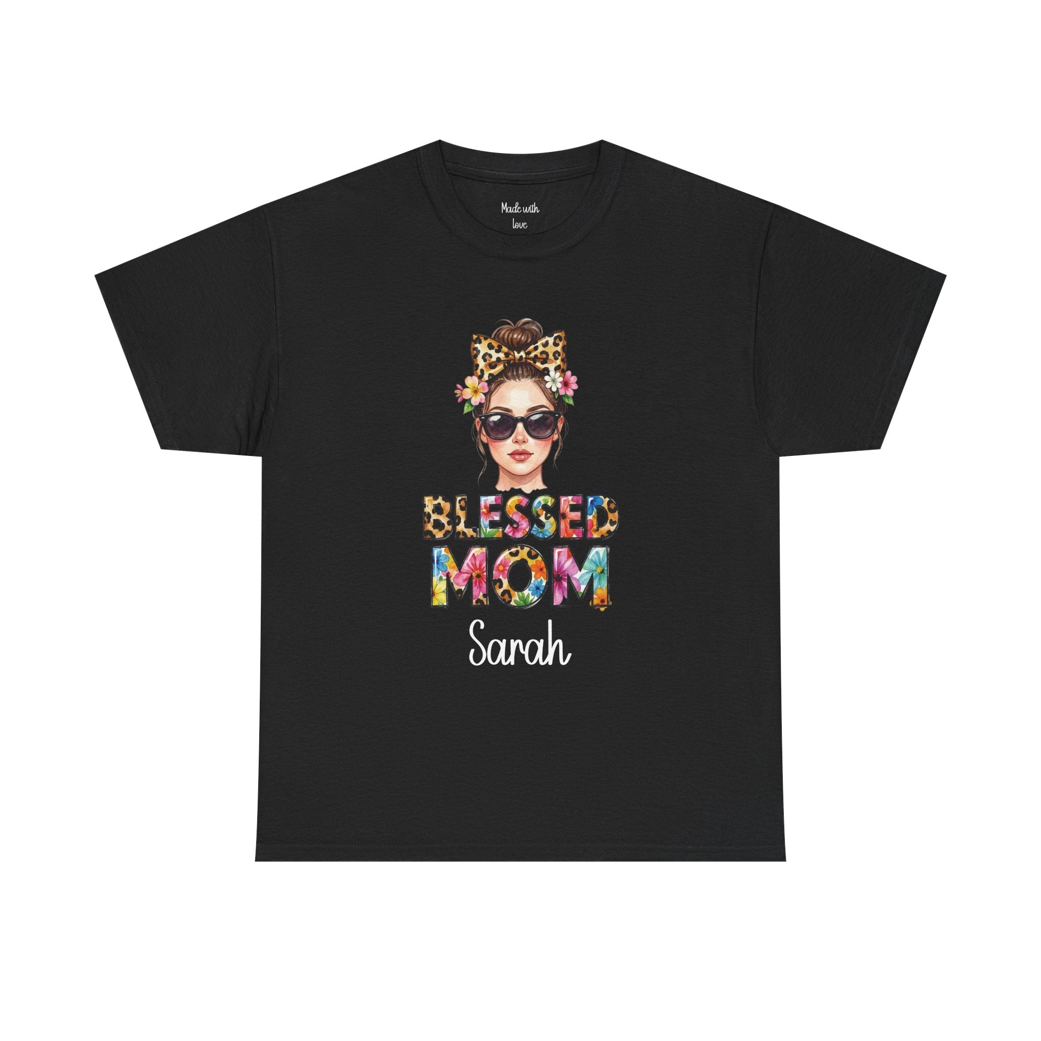Personalized Blessed Mom t-shirt product photo