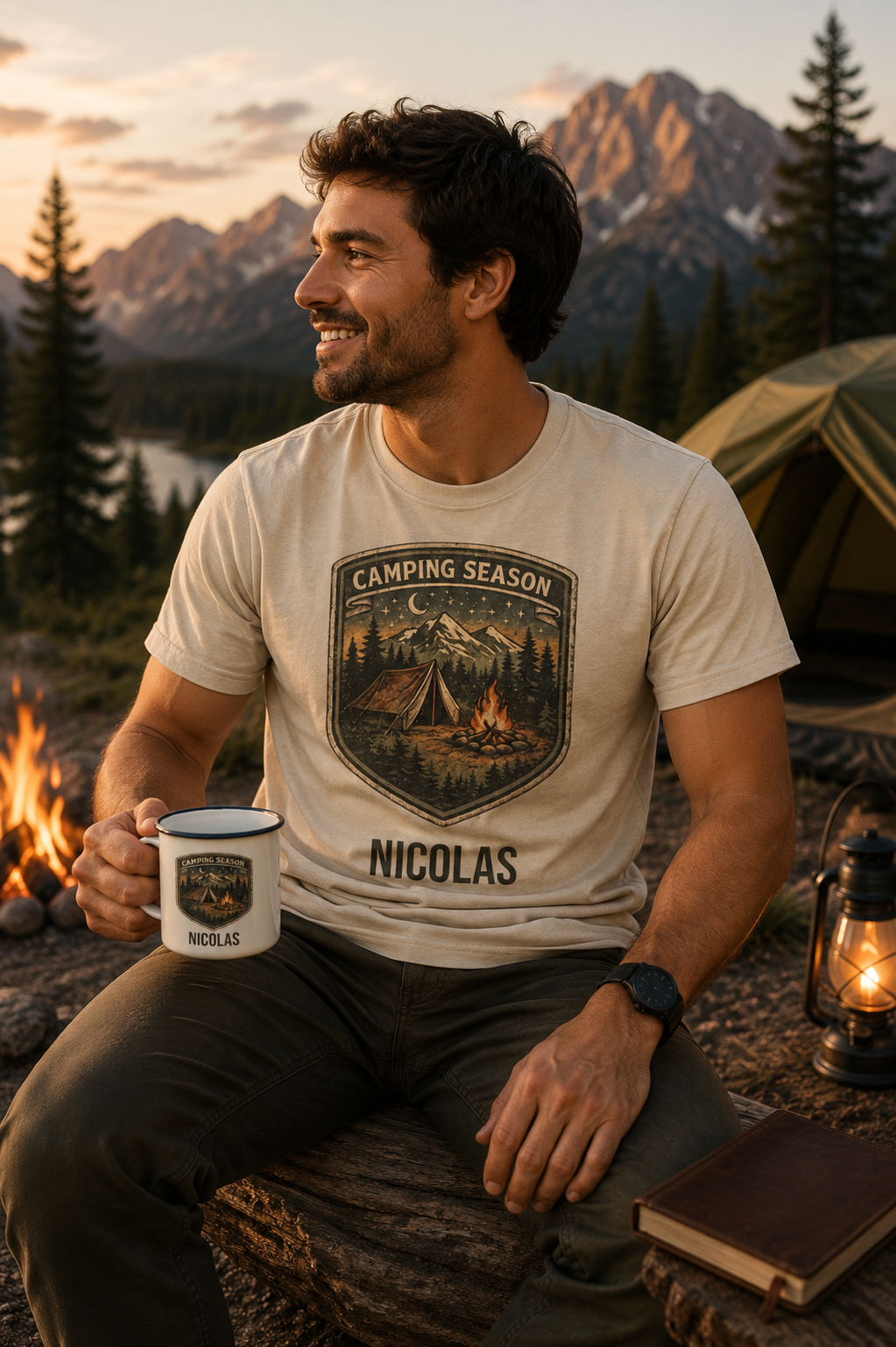 Personalized Camping Season t-shirt additional product photo