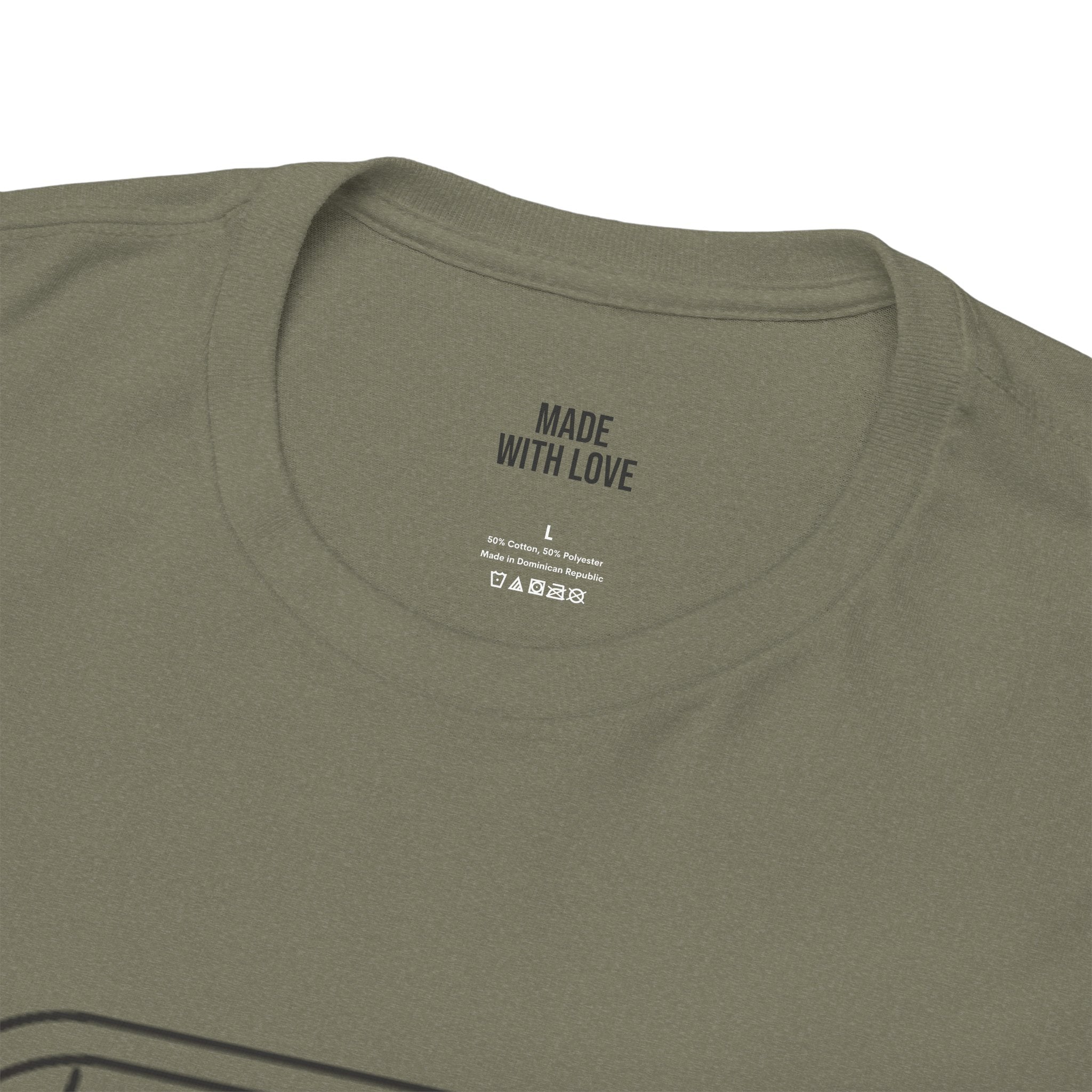 Personalized campsite line art t-shirt product photo