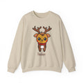 Sand personalized Cute Reindeer sweatshirt, front view