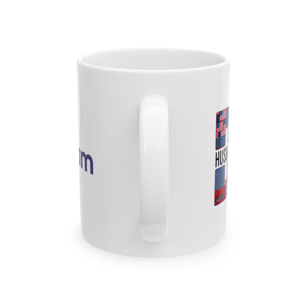 Dad Husband Hero Legend mug side view