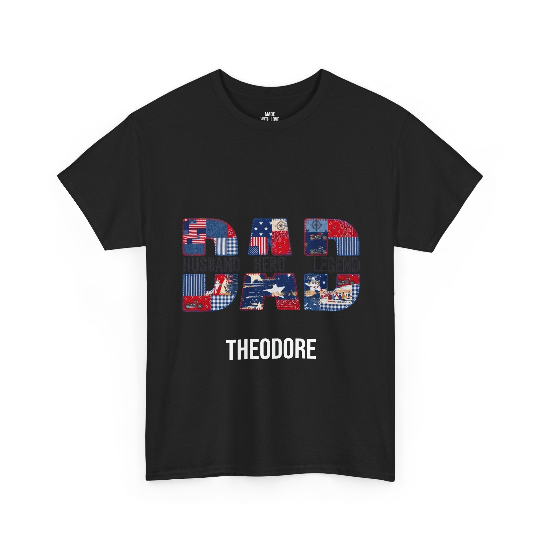 Dad Husband Hero Legend t-shirt, alternate view