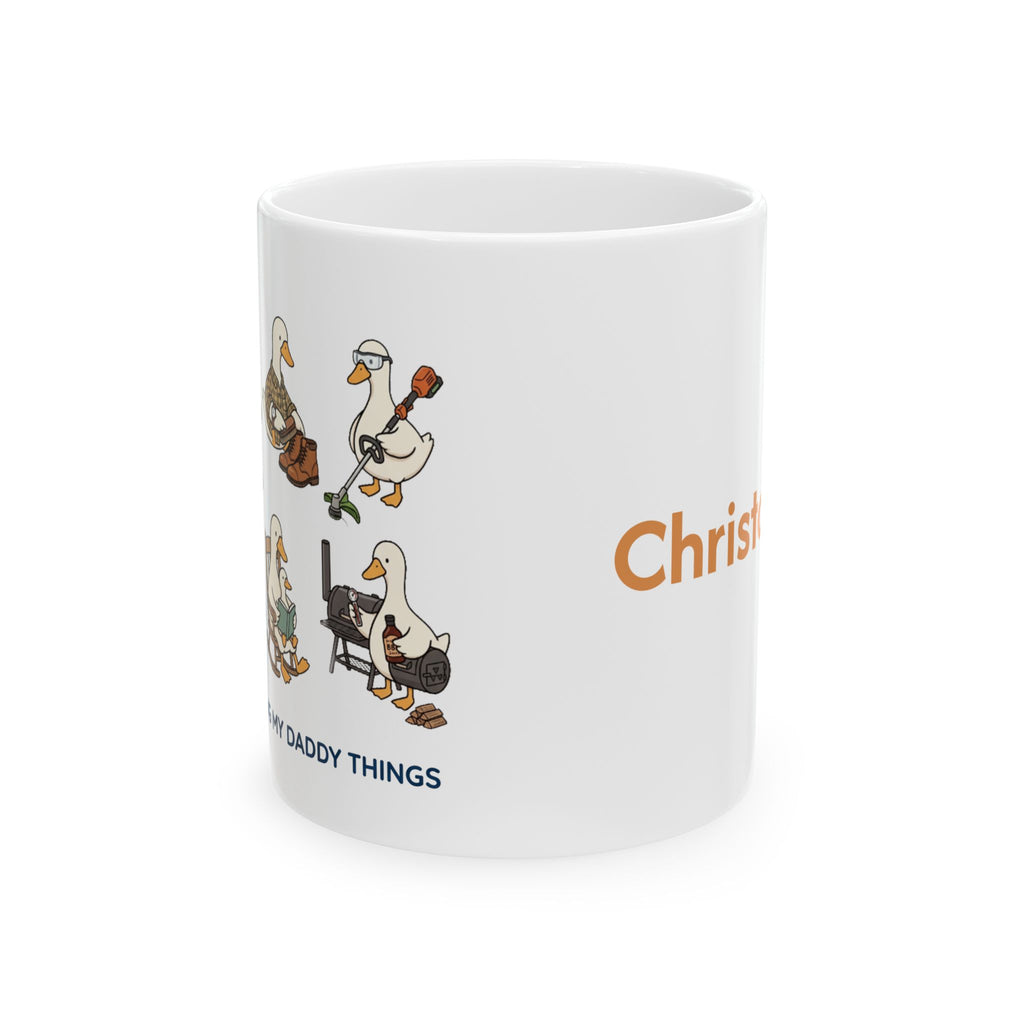 Just Doing My Daddy Things mug shown from a different angle