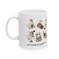 Just Doing My Daddy Things mug with cute ducks doing dad activities