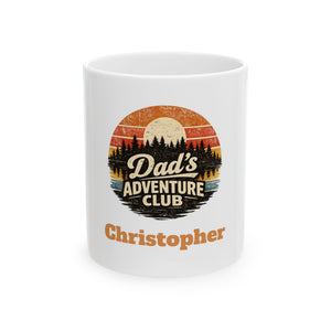 "Dad's Adventure Club" Personalized Mug – Outdoor Dad Gift