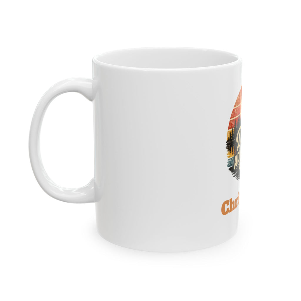 Dad's Adventure Club mug side view