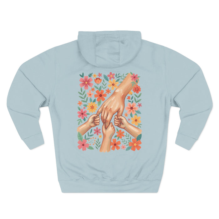 Hands & Flowers — Personalized Hoodie for Mom