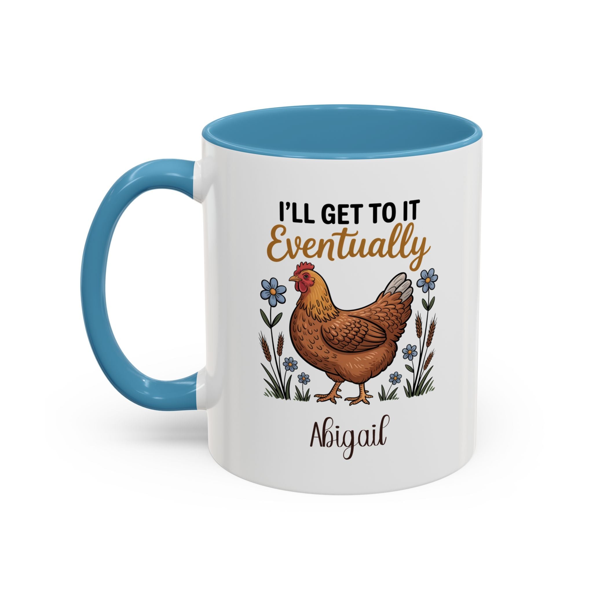 I'll Get to It Eventually accent mug, main design view