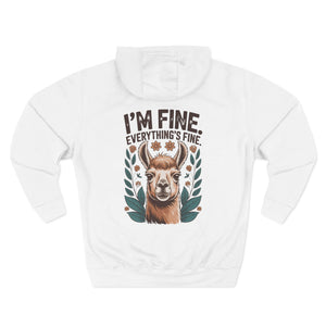 I'm Fine, Everything's Fine — Personalized Hoodie for Her