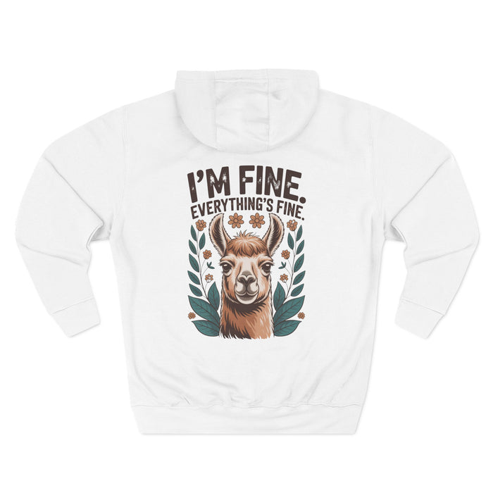 I'm Fine, Everything's Fine — Personalized Hoodie for Her