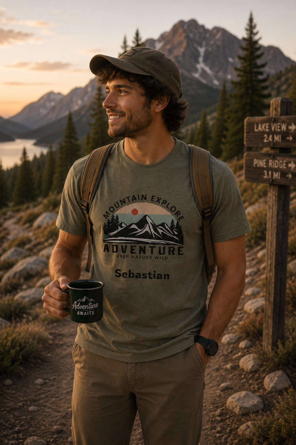Personalized Keep Nature Wild t-shirt additional product photo